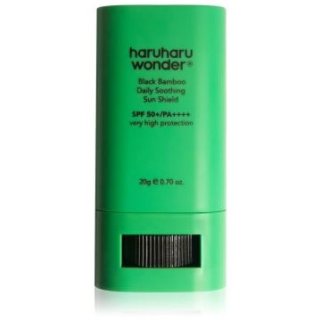 Haruharu Wonder Black Bamboo Daily Soothing Sun Shield baton cu protectie solara cu efect calmant