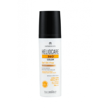 Heliocare 360 Gel Oil - Free cu pigment de colorare Bronze SPF50 50 ml