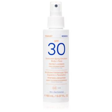 Korres Yoghurt Sunscreen lotiune protectoare pentru plaja SPF 30
