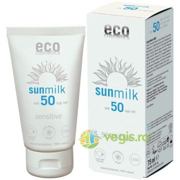 Lapte de Plaja pentru Piele Sensibila cu Ulei de Zmeura SPF 50 Bio 75 ml