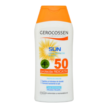 Lapte hidratant cu protectie solara SPF 50 Sun, 200 ml, Gerocossen