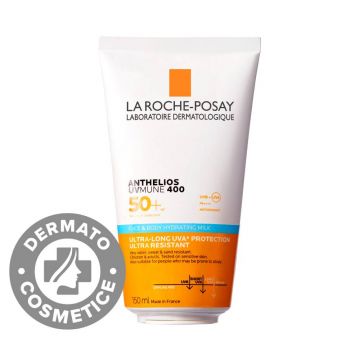 Lapte hidratant pentru fata si corp pentru pielea cu tendinta atopica a copiilor Anthelios UVMUNE 400 SPF50+, 150ml, La Roche-Posay