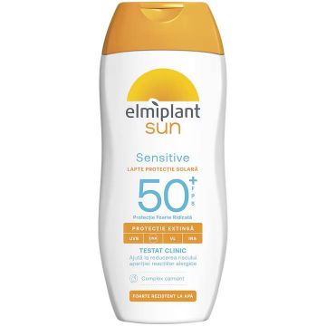 Lapte protectie solara Sensitive SPF50+ Sun, 200ml, Elmiplant