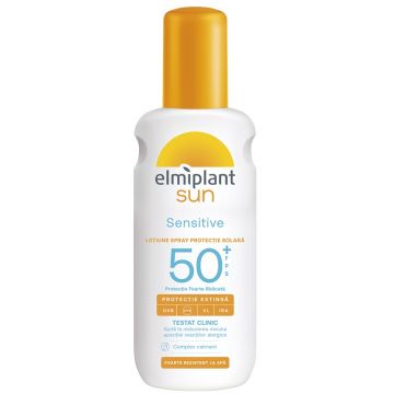 Lapte Spray Sensitive cu SPF50+ Sun, 200ml, Elmiplant