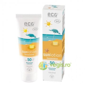 Lotiune Fluida Protectie Solara Rezistenta la Apa SPF50 pentru Piele Sensibila fara Parfum 125ml