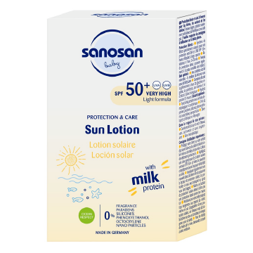 Lotiune pentru copii cu protectie solara SPF50+, 100 ml, Sanosan