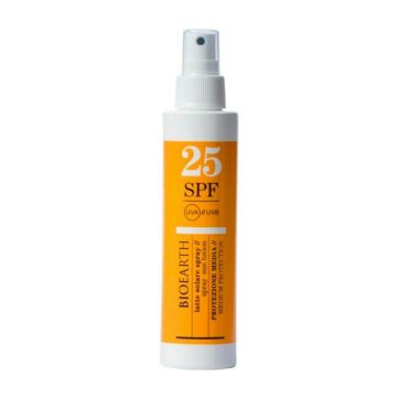 Lotiune solara spray pentru corp SPF25 cu ganoderma, 150ml - Bioearth
