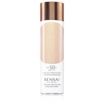 Sensai Silky Bronze Cooling Protective Suncare Spray spray de protecție SPF 50+