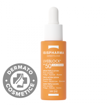 Ser de fata cu tripla actiune UVEBLOCK SPF50+, 28ml, Isis Pharma