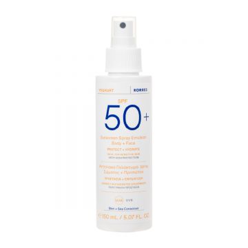 Spray de fata si corp Yoghurt Sun SPF50+, 150ml, Korres