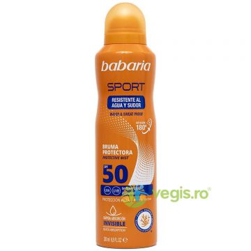 Spray Protectie Solara SPF50 pentru Fata si Corp Rezistent la Apa Sport 75ml