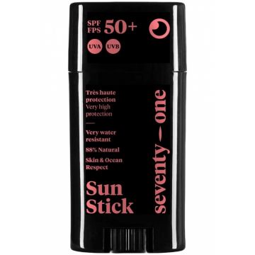 Stick de protectie solara pentru fata rezistent la apa cu SPF 50+ The Sunset, 15g, Seventy One Percent