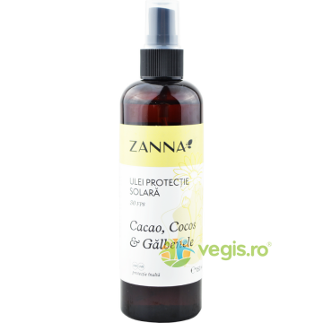 Ulei de Plaja cu Cacao, Cocos si Galbenele SPF30 150ml