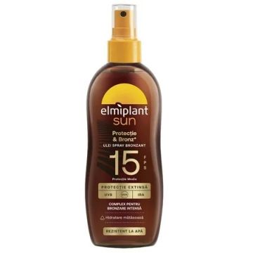 Ulei spray bronzant SPF15 Sun, 150ml, Elmiplant