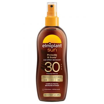 Ulei spray bronzant SPF30 Sun, 150ml, Elmiplant