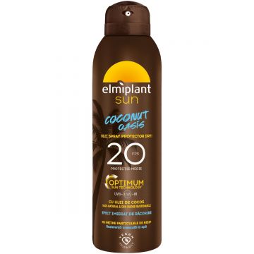 Ulei spray protector cu SPF20 Coconut Oasis Sun, 150ml, Elmiplant