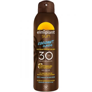 Ulei spray protector cu SPF30 Coconut Oasis Sun, 150ml, Elmiplant
