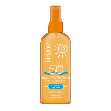 Ulei uscat protector SPF50 Sun, 150ml, Lirene
