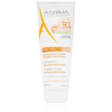 A-Derma Protect Kids Children Lotion Ptrotectie solara pentru copii SPF 50+
