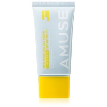 AMUSE Dew Moisture 365 Vegan Sunscreen fluid pentru fata cu protectie solara cu efect de hidratare