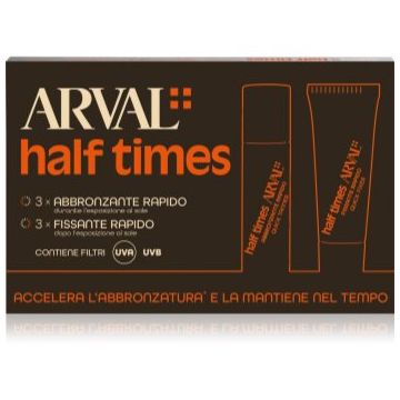 Arval Half Times Fast Tanning Bottle + Tube Set ulei protector pentru accelerarea bronzului