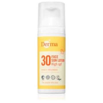 Derma Sun Lotion lotiune pentru bronzul fetei SPF 30