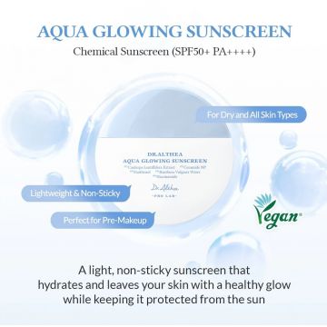 Dr. Althea – Pro Lab Aqua Glowing Sunscreen SPF50+ PA++++ – Cremă de protecție solară hidratantă SPF 50