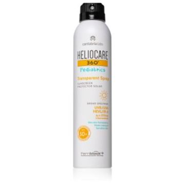 Heliocare 360° Pediatrics Transparent Spray spray protector pentru copii SPF 50+