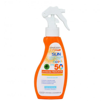 Lotiune spray pentru copii cu protectie solara FPS50 Sun, 200 ml, Gerocossen
