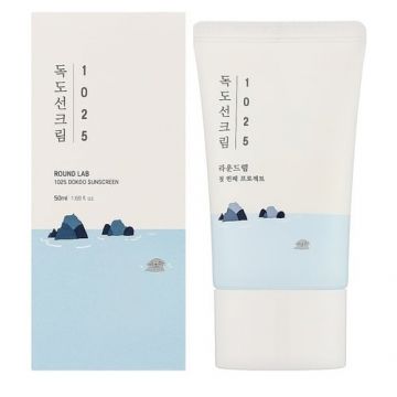 Round Lab - 1025 Dokdo Sunscreen SPF 50+ PA++++ – Cremă de protecție solară cu efect hidratant SPF 50