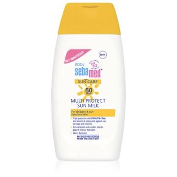 Sebamed Sun Care Baby Multi Protect Sun Milk Ptrotectie solara pentru copii SPF 50+