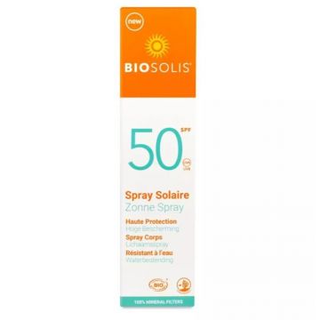 Spray de Corp Bio cu Protectie Solara 50, 100 ml, Biosolis