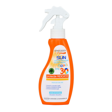 Spray de protectie solara pentru copii FPS30, Sun, 200 ml, Gerocossen