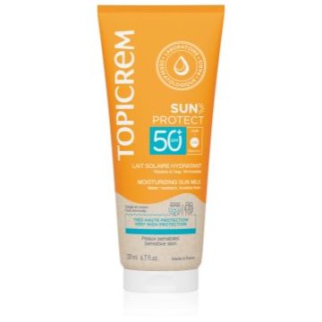 Topicrem Sun Protect Moisturizing Sun Milk SPF50+ lotiune hidratanta SPF 50+