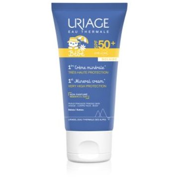 Uriage Bébé 1st Mineral Cream SPF 50+ Crema de soare cu minerale SPF 50+